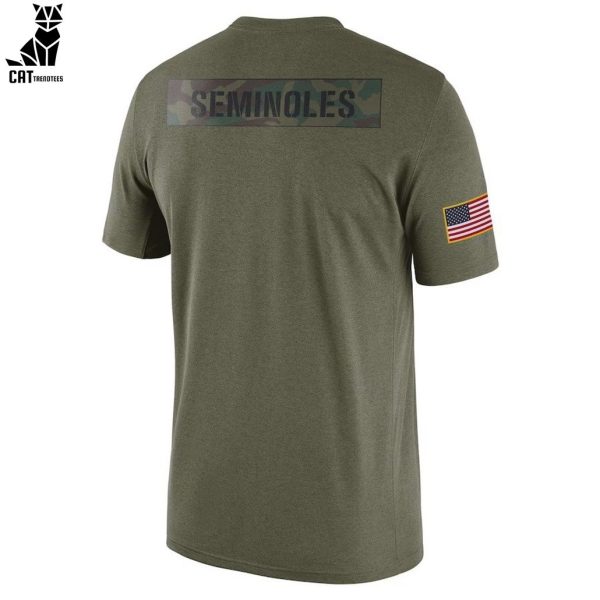 Florida State Seminoles Camo 2023 Nike Logo Design 3D T-Shirt