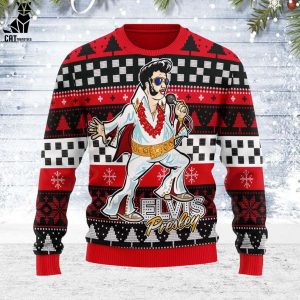 Gearhomie Elvis Fatley Meme Christmas Design 3D Sweater