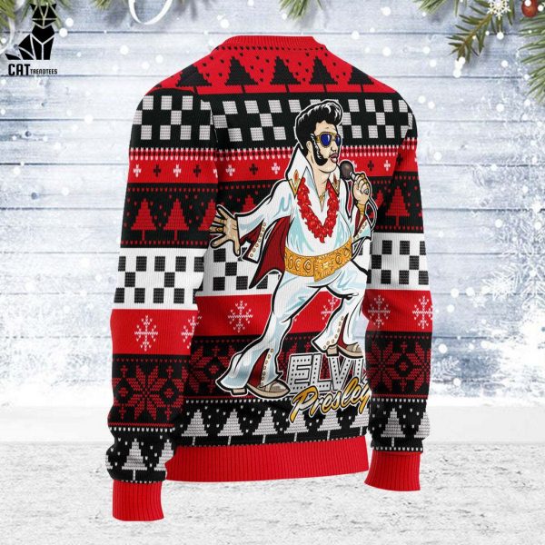 Gearhomie Elvis Fatley Meme Christmas Design 3D Sweater
