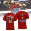 George Kittle Red 86 Portrait Design 3D T-Shirt