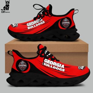 Georgia Bulldogs 2022 National Champions Red Black Design Max Soul Shoes