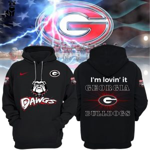 Georgia Bulldogs Hoodie Football Go Dawgs NCAA Nike Logo Black Design 3D Hoodie