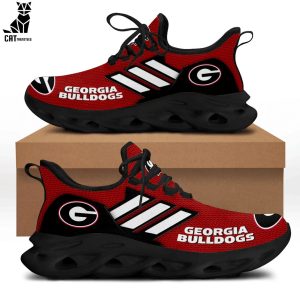 Georgia Bulldogs Red White Trim Design Max Soul Shoes