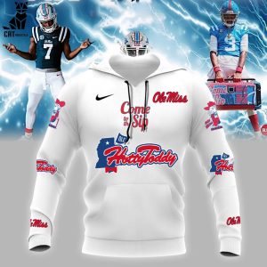 Hotty Toddy Ole Miss Rebels Football Champions NCAA Nike White Logo Design Hoodie Longpant Cap Set