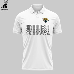 Jacksonville Jaguars Veterans Day Football Duuuval Nike Logo White Design 3D Polo Shirt