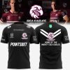 Home Of The Mightly Sea Eagles Manly Warringah Sea Eagles White Mascot Design 3D T-Shirt