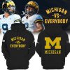 Michigan Vs Everybody Black Logo Design 3D Hoodie