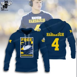 Michigan Vs Everybody Michigan Football Black Logo Design 3D Hoodie