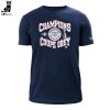 Montreal Alouettes 2023 Champions Grey Cup Nike Logo Black Design 3D T-Shirt