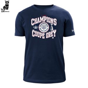 Montreal Alouettes 2023 Champions Team Blue Design 3D T-Shirt