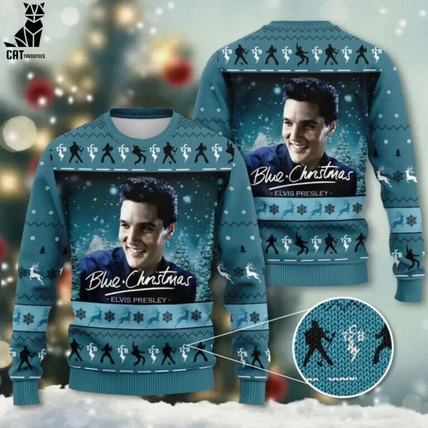 New Style Blue Christmas Elvis Presley Sweatshirt