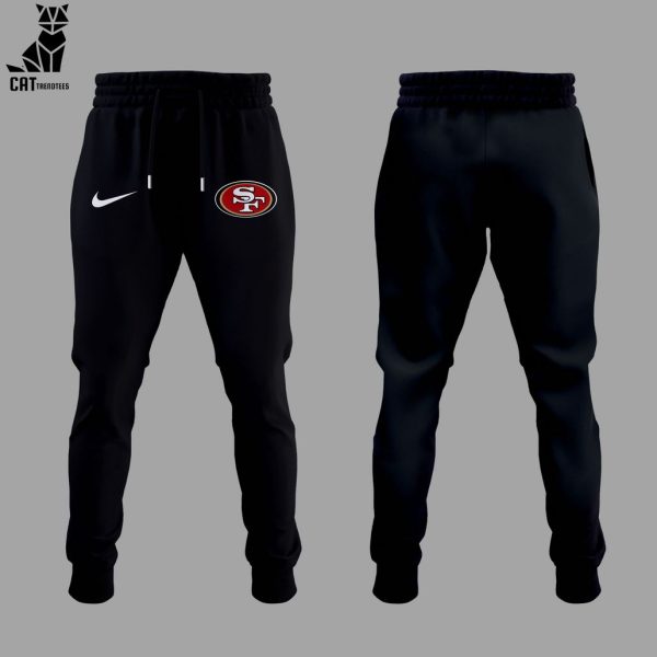 NFC West Champions 2023 San Francisco 49ers Black Design Hoodie Longpant Cap Set