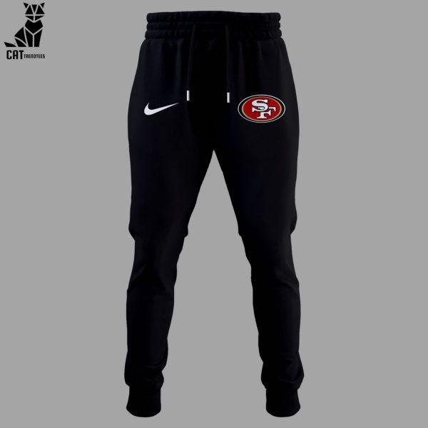 NFC West Champions 2023 San Francisco 49ers Black Design Hoodie Longpant Cap Set