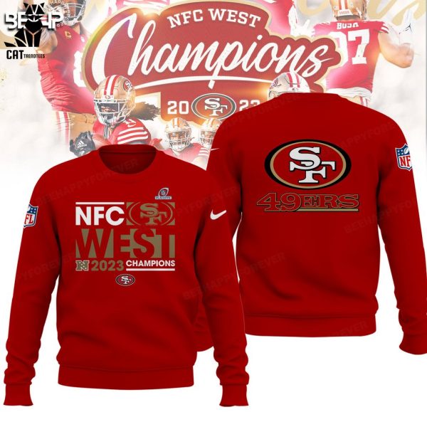 NFC West Division Champions San Francisco 49ers 2023 Red Design 3D Hoodie