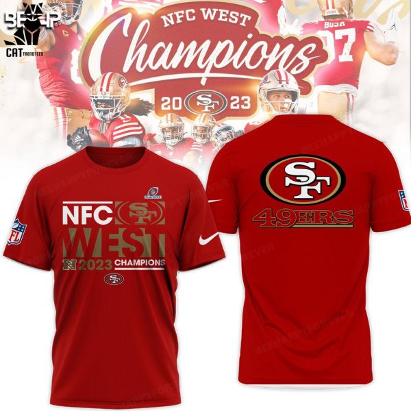 NFC West Division Champions San Francisco 49ers 2023 Red Design 3D Hoodie