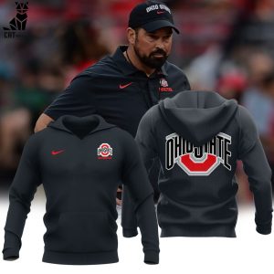 Ohio State Football Black Design 3D Hoodie Longpant Cap Set