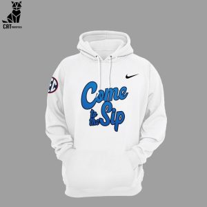 Ole Miss Hoodie Come To The Sip Rebels Football Champions NCAA Nike Logo White Design Hoodie Longpant Cap Set