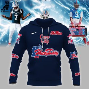 Ole Miss Rebels Football Champions NCAA Black Nike Logo Design 3D Hoodie