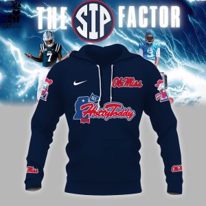 Ole Miss Rebels Football Champions NCAA Nike Logo Blue  Design 3D Hoodie