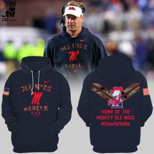 Ole Miss Rebels Football Champions NCAA Home Of The Mighty Ole Miss Nike Black Design 3D Hoodie