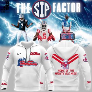 Ole Miss Rebels Football Champions NCAA Nike White Logo Design Hoodie Longpant Cap Set