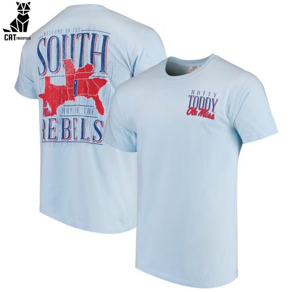 Ole Miss Rebels Football South Rebels White Design 3D T-Shirt