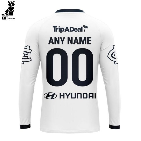 Ontime Carlton Blues Hyundai AFL White Design 3D Hoodie