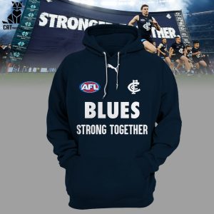 Personalized AFL Hyundai Black Great Southern Bank Blue Design 3D Hoodie