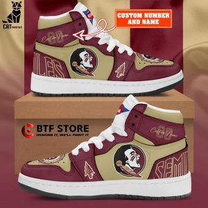 Personalized Florida State Seminoles Logo Design  Air Jordan 1 High Top