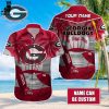 Personalized Georgia Bulldogs Coconut Tree Design Hawaiian Shirt