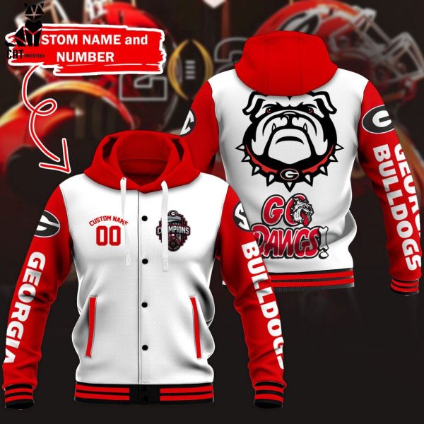 Personalized Georgia Bulldogs Mascot Baseball Jacket