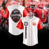 Personalized Georgia Bulldogs Red Mascot Design Baseball Jersey