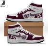 Personalized Aberdeen F.C Nike Logo White Red Design Air Jordan 1 High Top