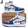Personalized Buffalo Bills City Nike Logo White Blue Design Air Jordan 1 High Top