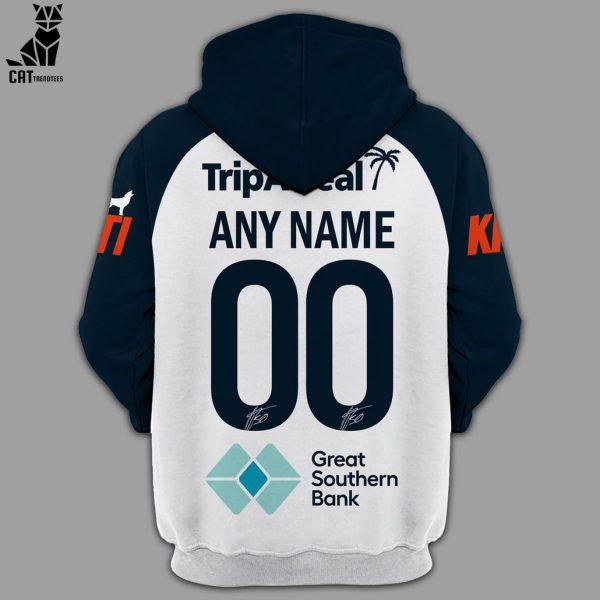 Personalized Ontime Hyundai AFL Carlton Blues Charlie Curnow White Blue Design 3D Hoodie