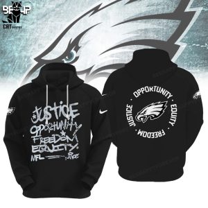 Philadelphia Eagles Justice Opportunity Equity Nike Logo Design 3D Hoodie