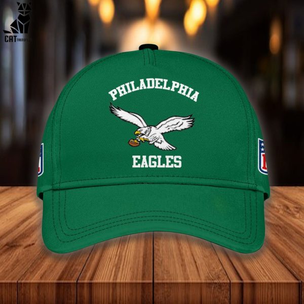 Philadelphia Eagles Kelly Green NFL Logo Green Design 3D Hoodie Longpant Cap Set