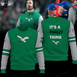 Philadelphia Eagles Kelly Mascot Logo Green Design 3D Sweater