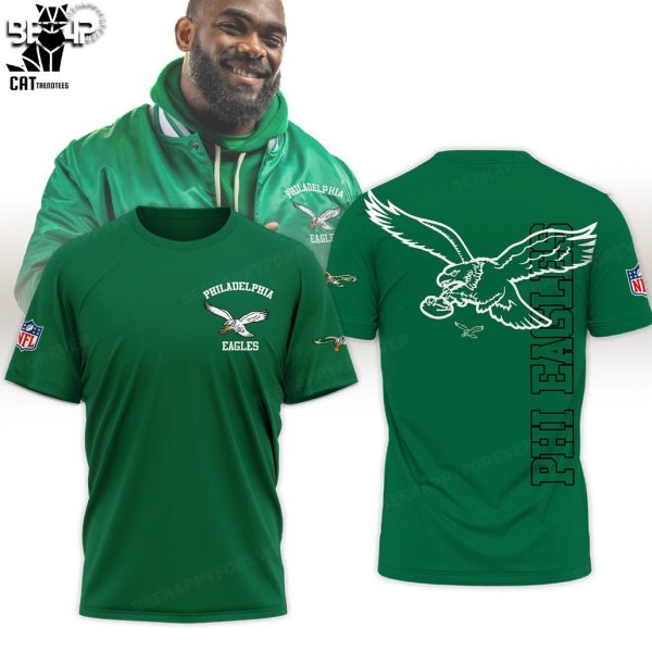 Philadelphia Eagles Kelly NFl Logo Green Design 3D Hoodie