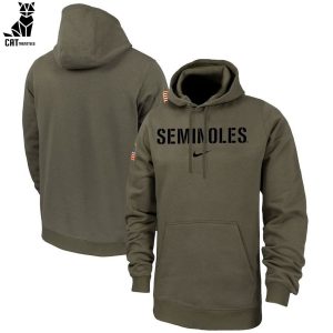 Salute To Service For Veterans Day Florida State Seminoles Logo Design 3D Hoodie