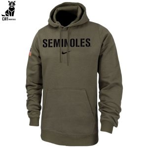 Salute To Service For Veterans Day Florida State Seminoles Logo Design 3D Hoodie