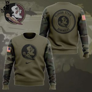 Salute To Service For Veterans Day Florida State Seminoles Logo Design 3D Sweater