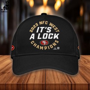 San Francisco 49ers 2023 NFC West Division Champions Nike Logo Black Design Hoodie Longpant Cap Set