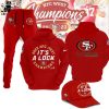 San Francisco 49ers 2023 NFC West Division Champions Nike Logo Black Design Hoodie Longpant Cap Set