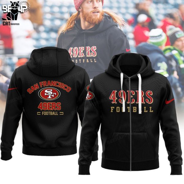 San Francisco 49ers Football Nike Logo Black Design 3D Hoodie