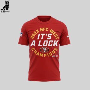 San Francisco 49ers NFC West Champions 2023 Red Design 3D T-Shirt