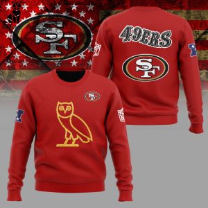 San Francisco 49ers Sred SF Logo Design 3D Sweater