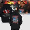 Angry Runs Hoodie San Francisco 49ers Black Nike Logo Design 3D Hoodie