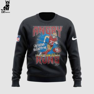 SF 49ers Angry Runs Nike Logo Black Design 3D Sweater