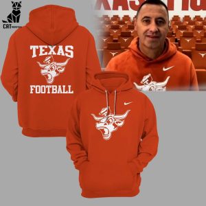 Texas Longhorns Orange Nike Logo Design 3D Hoodie